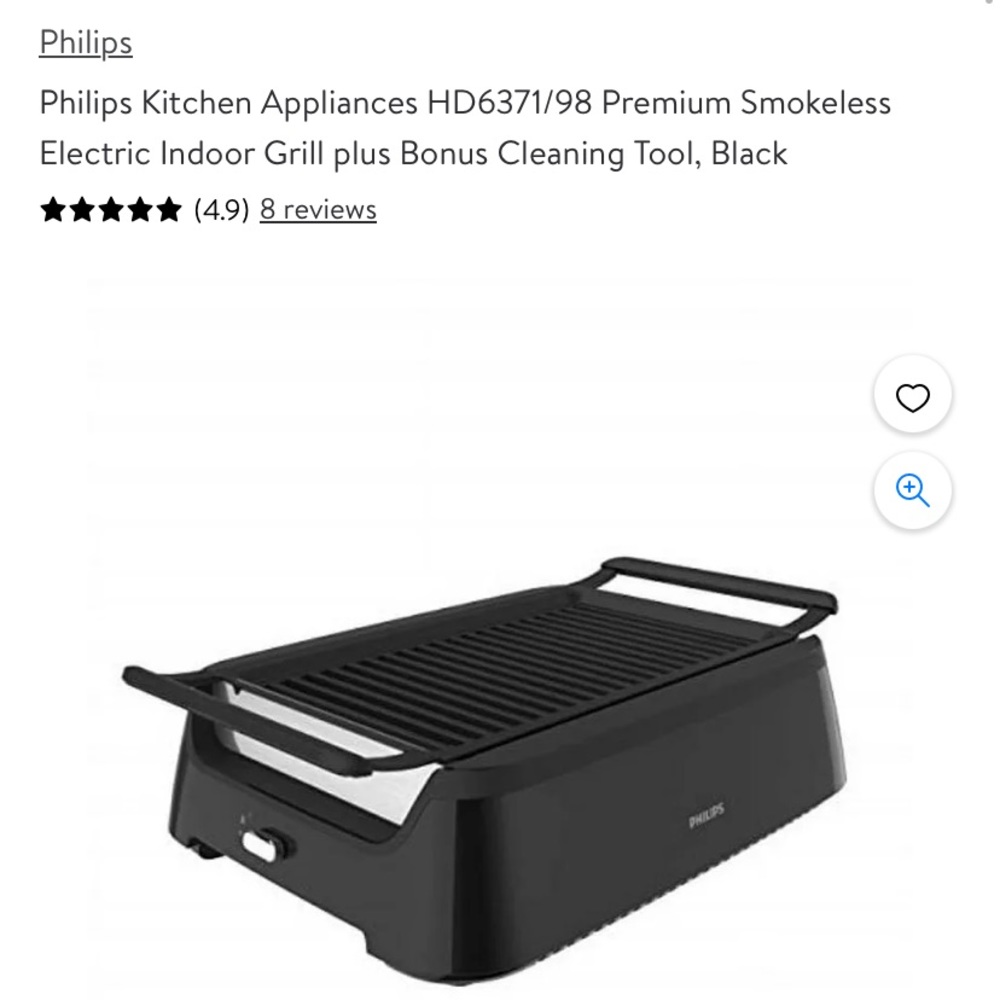 Smokeless grill Philips